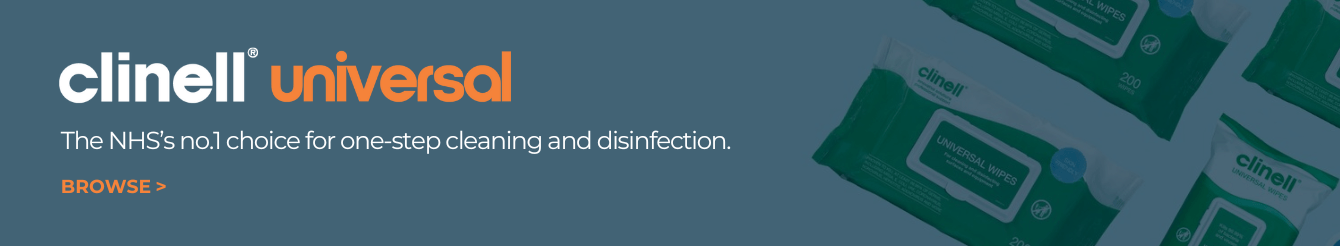 Clinell Universal - The NHS\u2019s no.1 choice for one-step cleaning and disinfection.